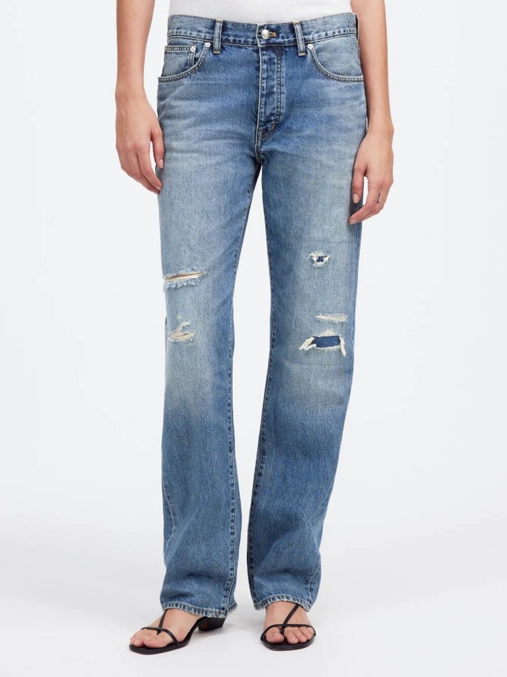 Madewell x Kaihara Denim Dean Easy Straight Jean in Greenburg Wash Sz 29 NWT